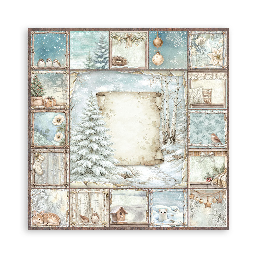 Stamperia - 12x12 White Christmas Collection - Single Sided