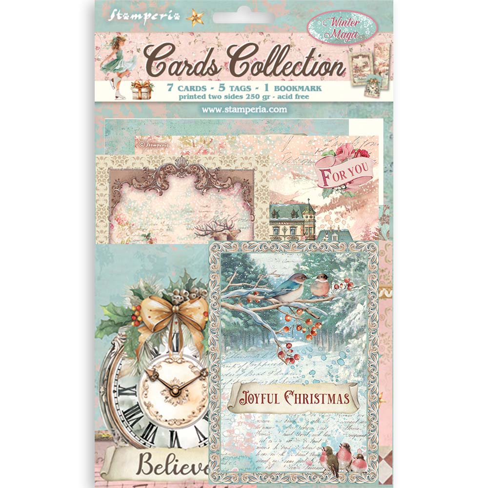 Stamperia Cards Collection - Winter Magic