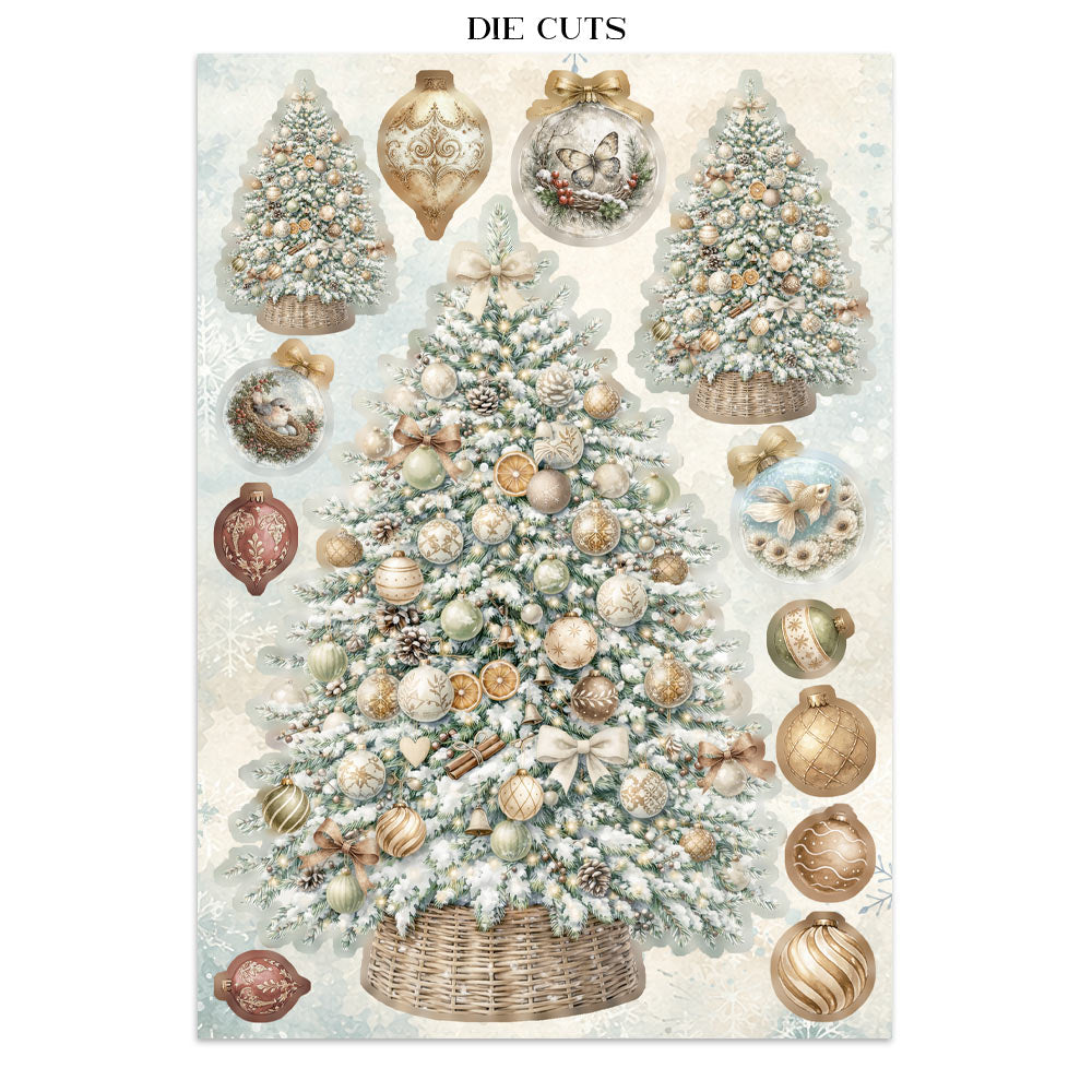Stamperia Junk Journal Focus Points - White Christmas
