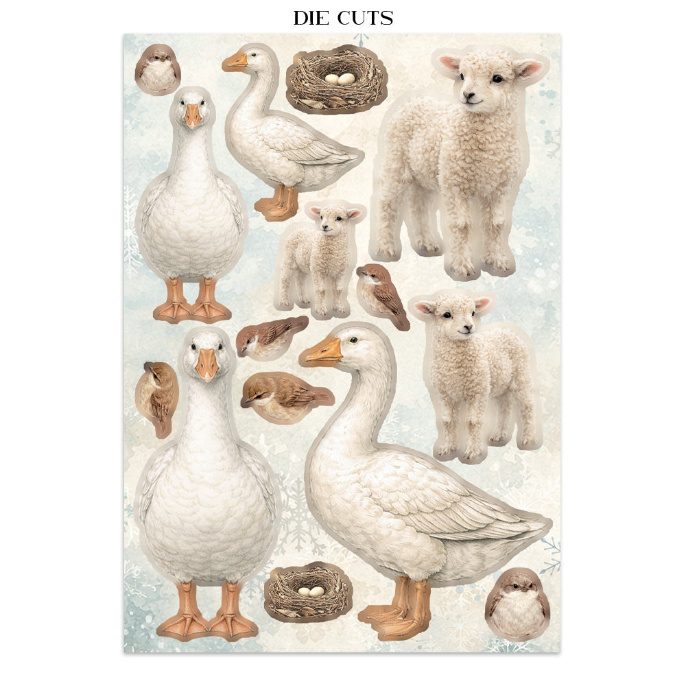Stamperia Junk Journal Focus Points - White Christmas