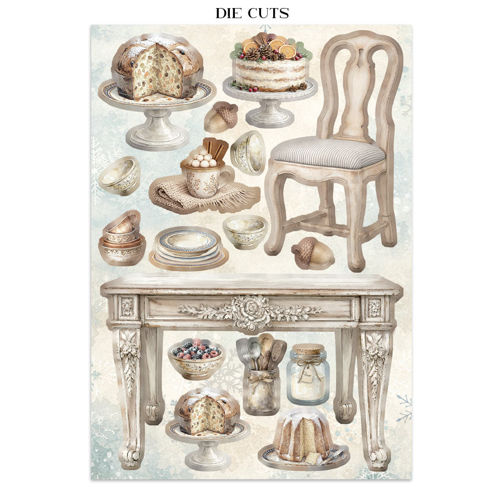 Stamperia Junk Journal Focus Points - White Christmas