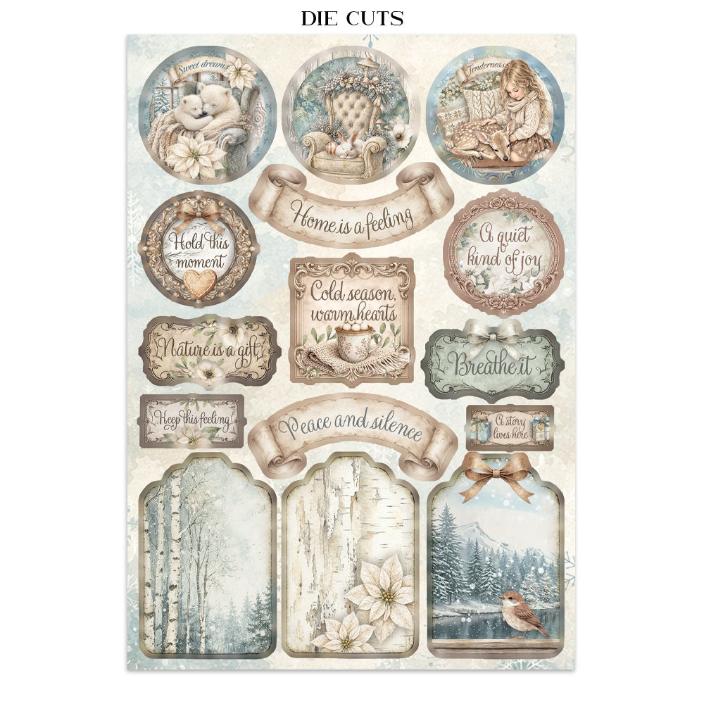 Stamperia Junk Journal Focus Points - White Christmas
