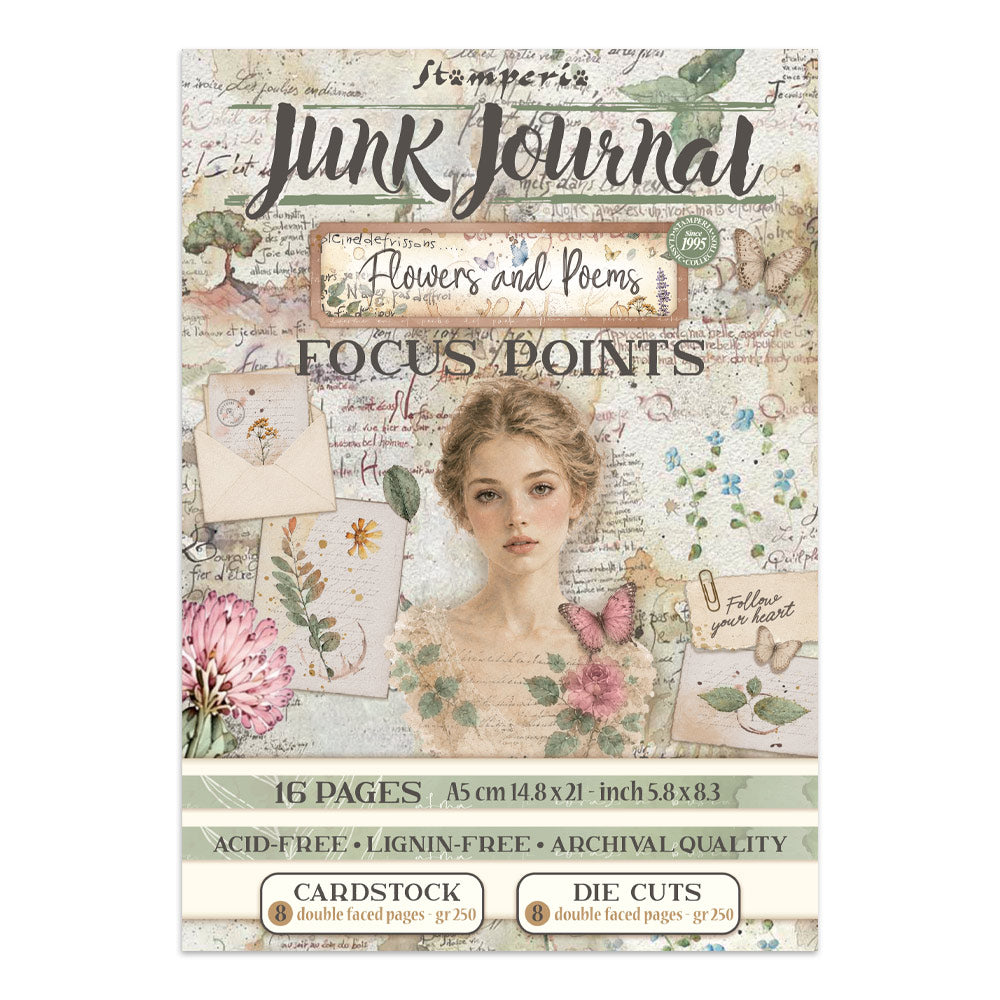 Stamperia Junk Journal Focus Points Flowers and Poems