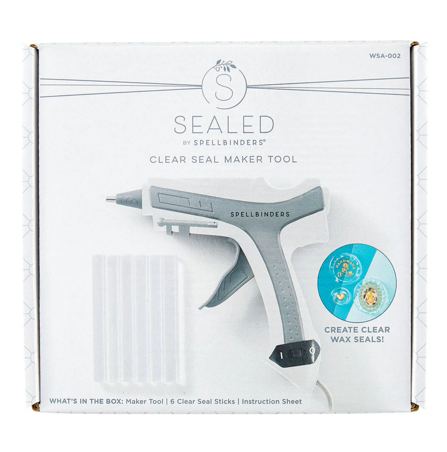 Spellbinders Clear Seal Maker Tool & Glass Mat Bundle