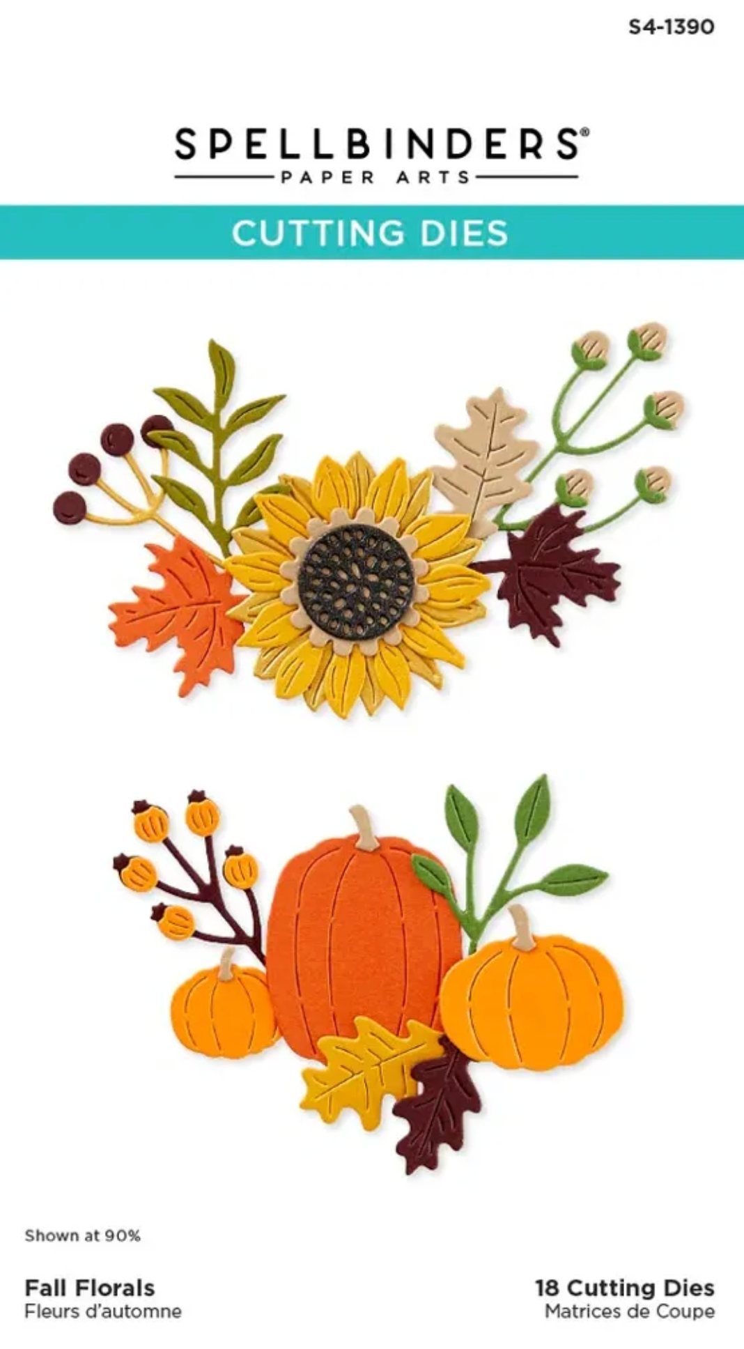 Spellbinders Fall floral Die Set