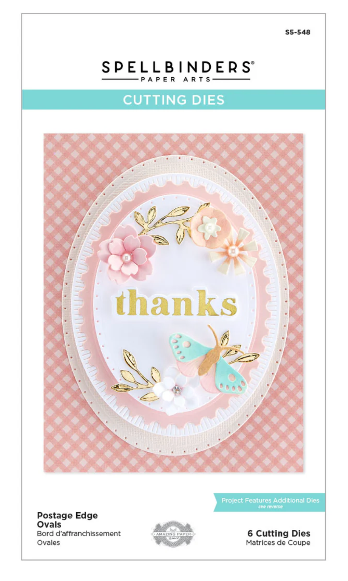 Spellbinders Postage Edge Ovals