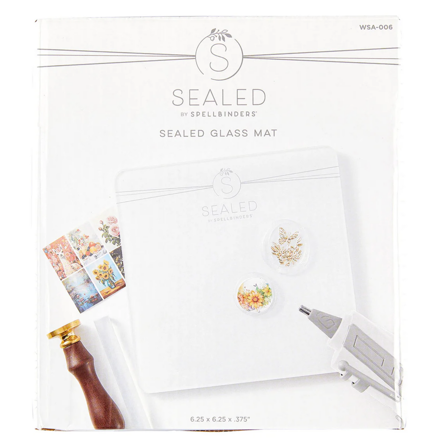 Spellbinders Clear Seal Maker Tool & Glass Mat Bundle