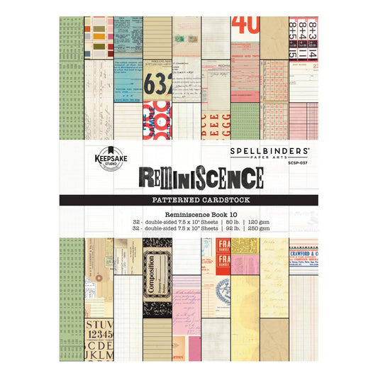 Spellbinders Reminiscence Book 10 Patterned Cardstock