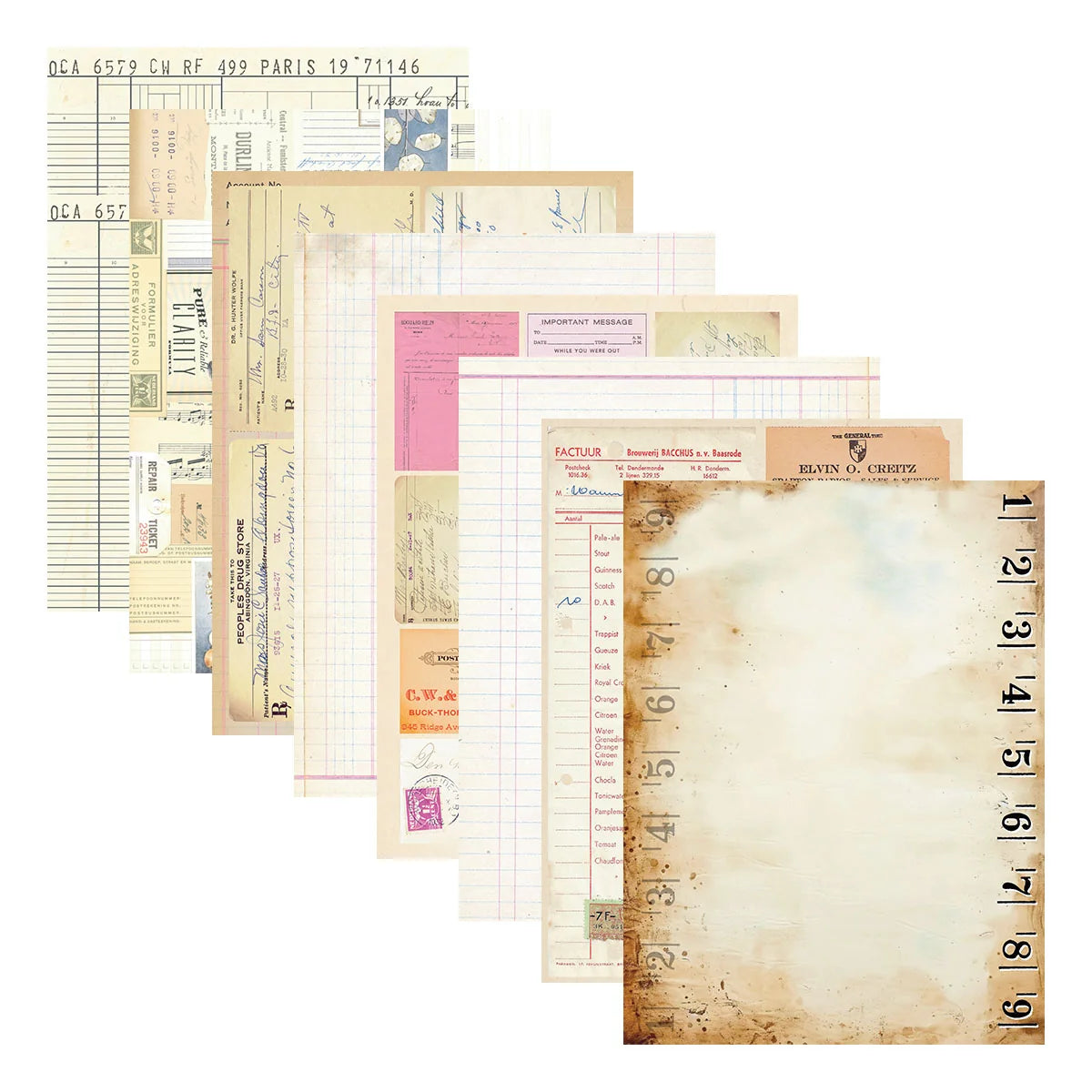 Spellbinders Reminiscence Book 10 Patterned Cardstock