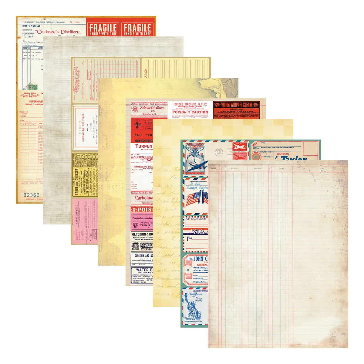 Spellbinders Reminiscence Book 10 Patterned Cardstock