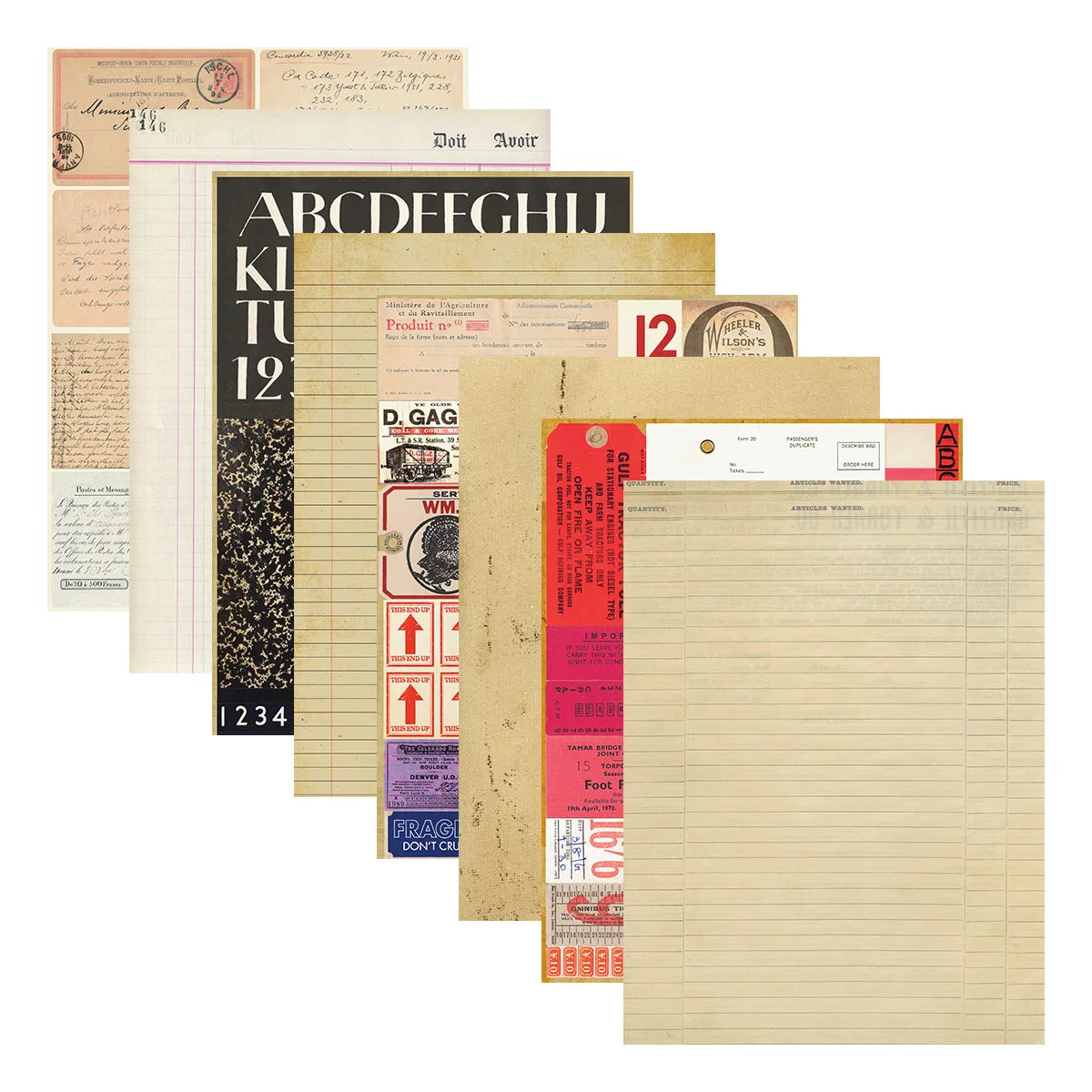 Spellbinders Reminiscence Book 10 Patterned Cardstock