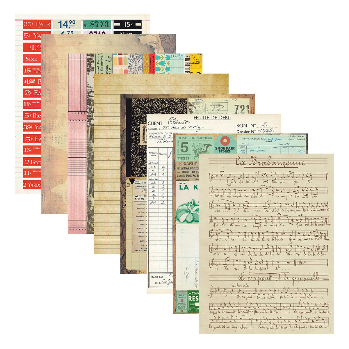 Spellbinders Reminiscence Book 10 Patterned Cardstock