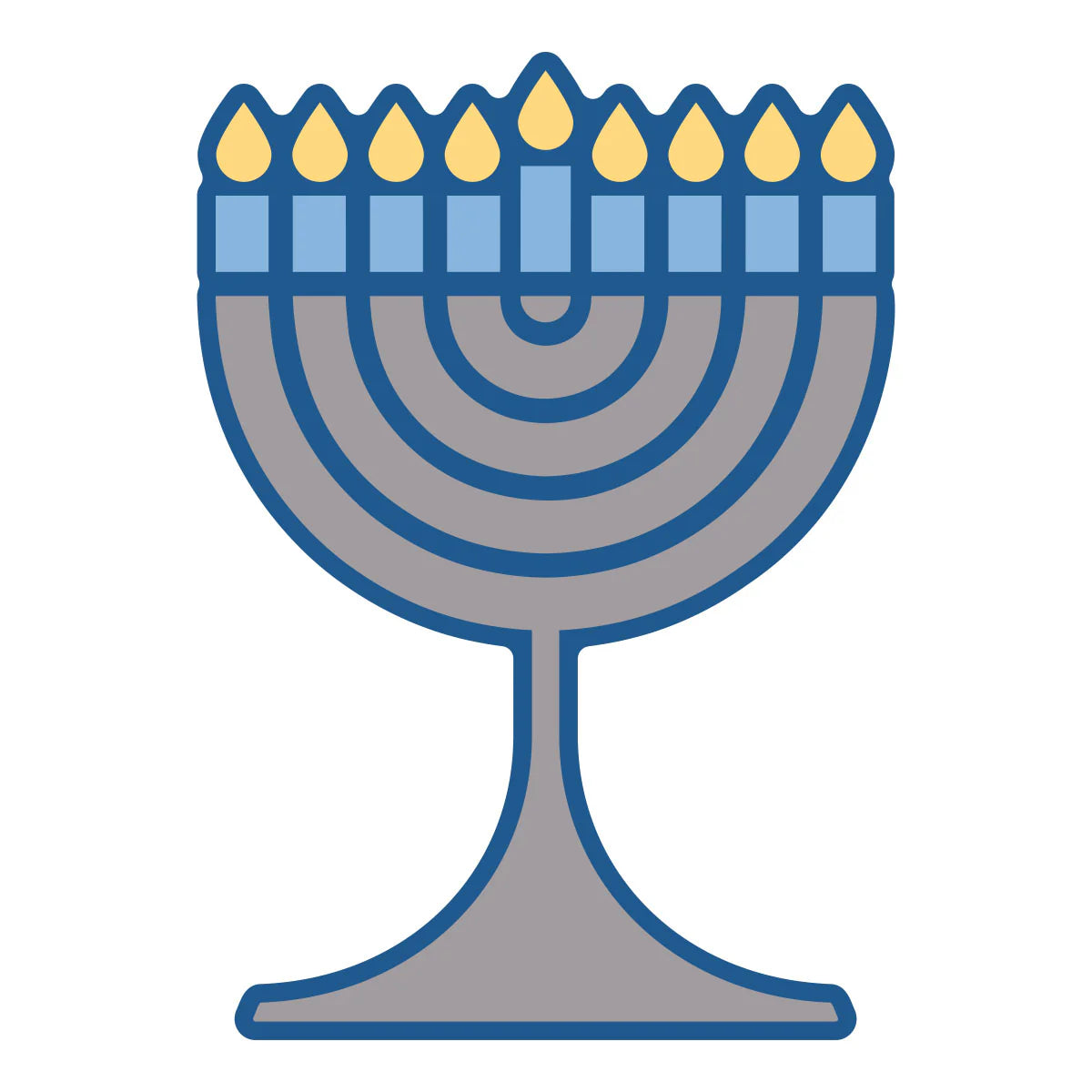 Spellbinders Menorah Lights Stamp & Die Set