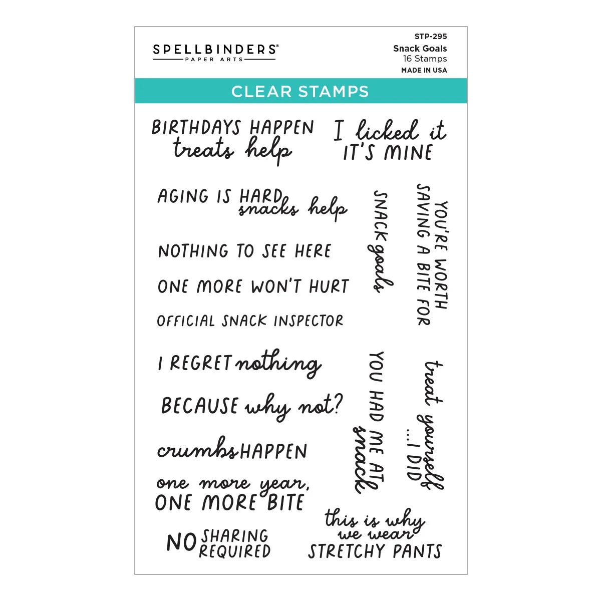Spellbinders Snack Goals I Want It All! Bundle