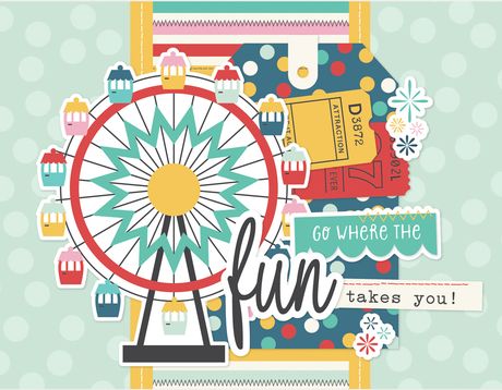 ferris wheel card with fun sentiment