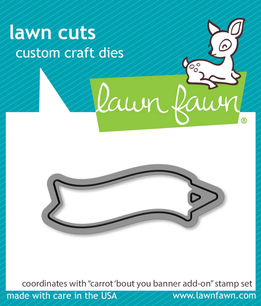 Carrot 'bout You Banner Stamp & Die Add-on
