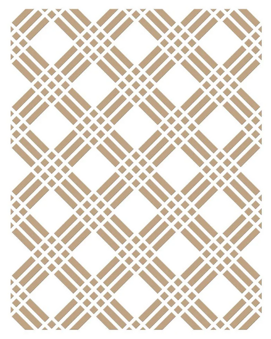 Plaid Tidings Background Glimmer Hot Foil Plate