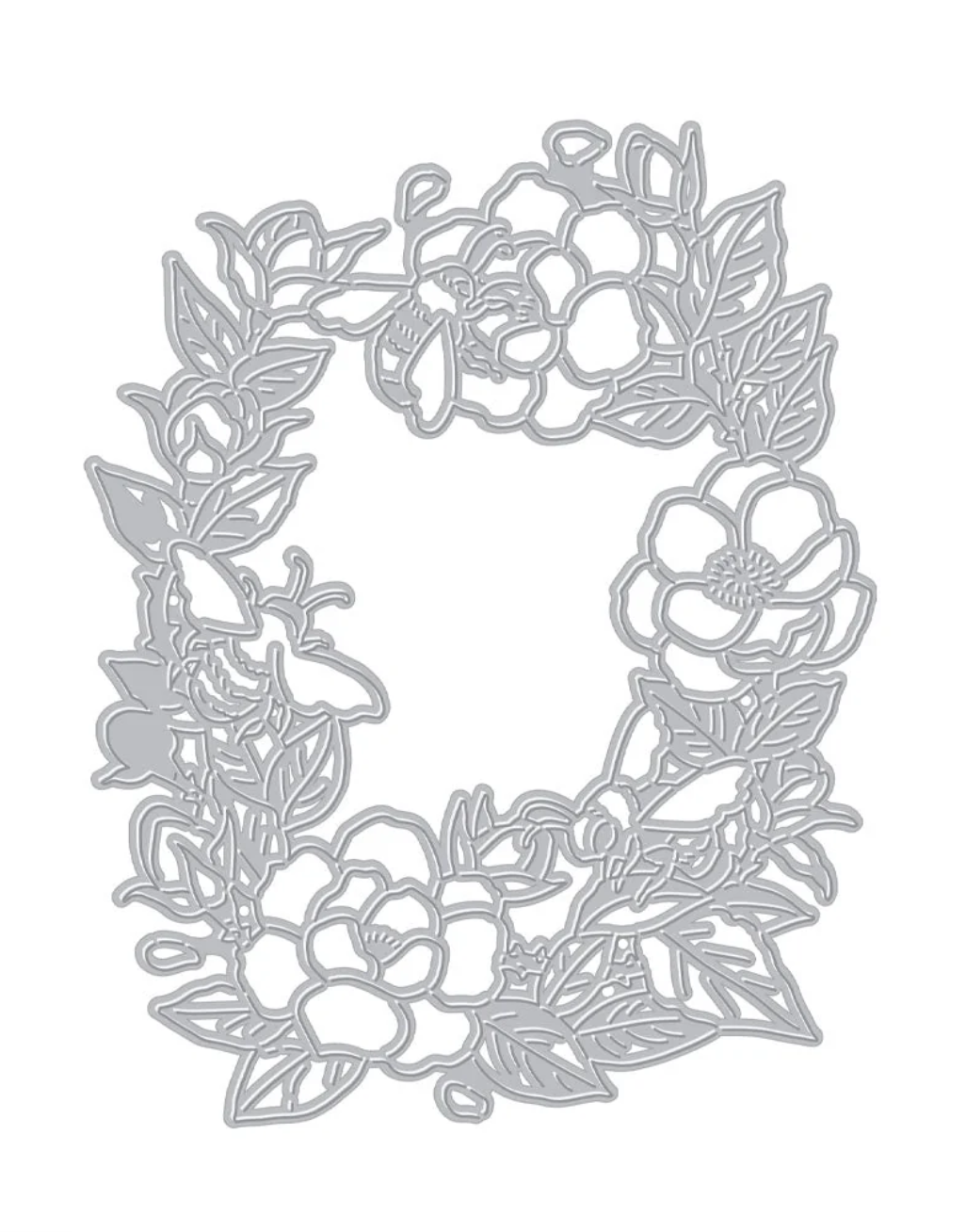 Bee Florals Window Stencils & Dies