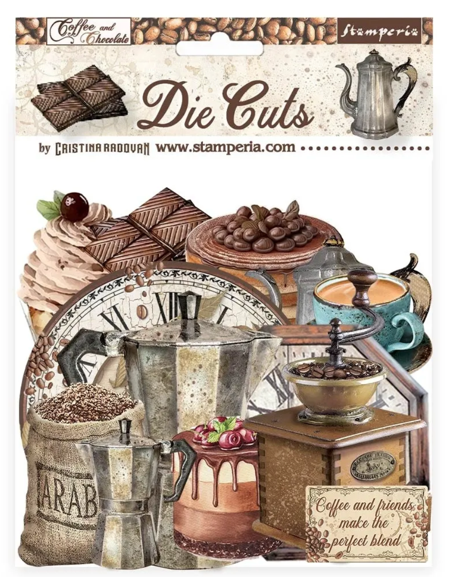 Coffee & Chocolate Stamperia Die-Cuts