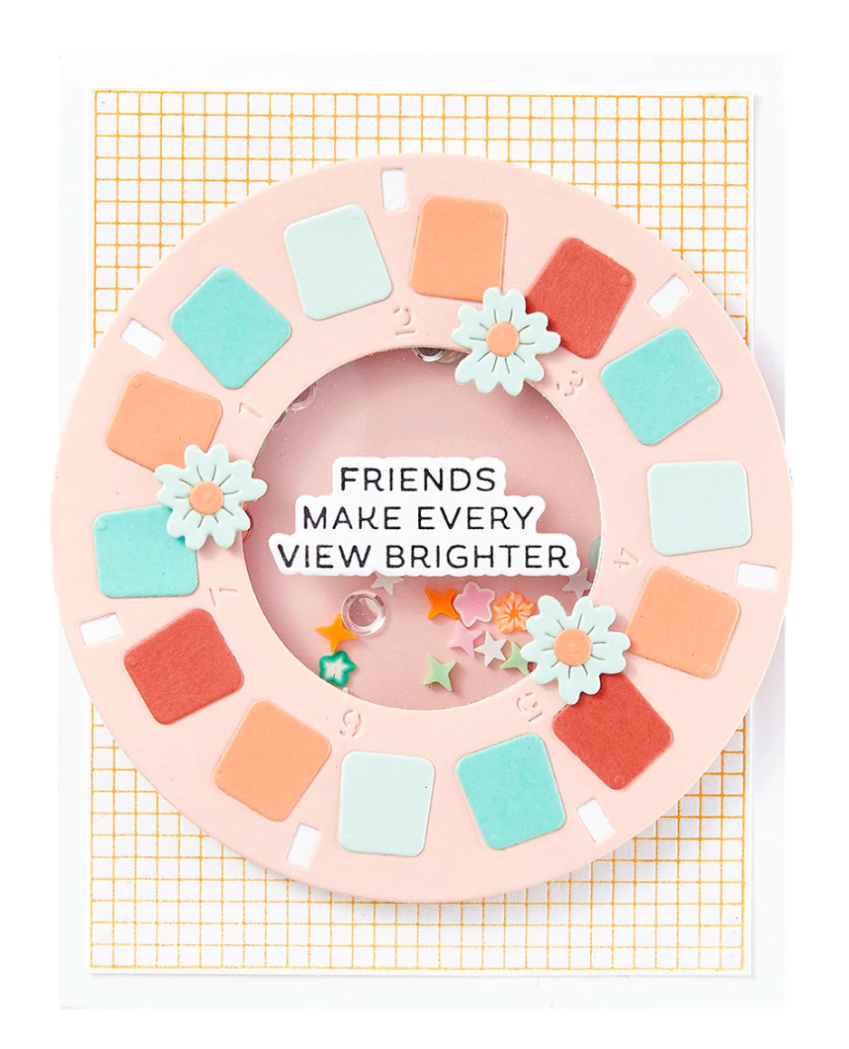Reel Color Sentiments BetterPress Plate & Die Set