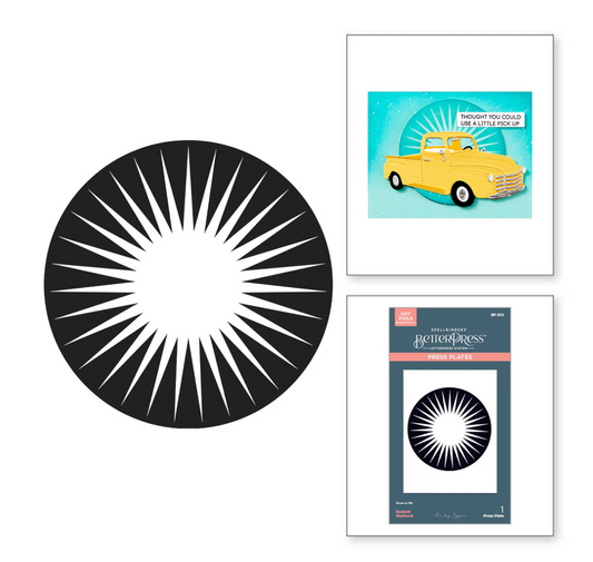 Radiant Starburst BetterPress Plate