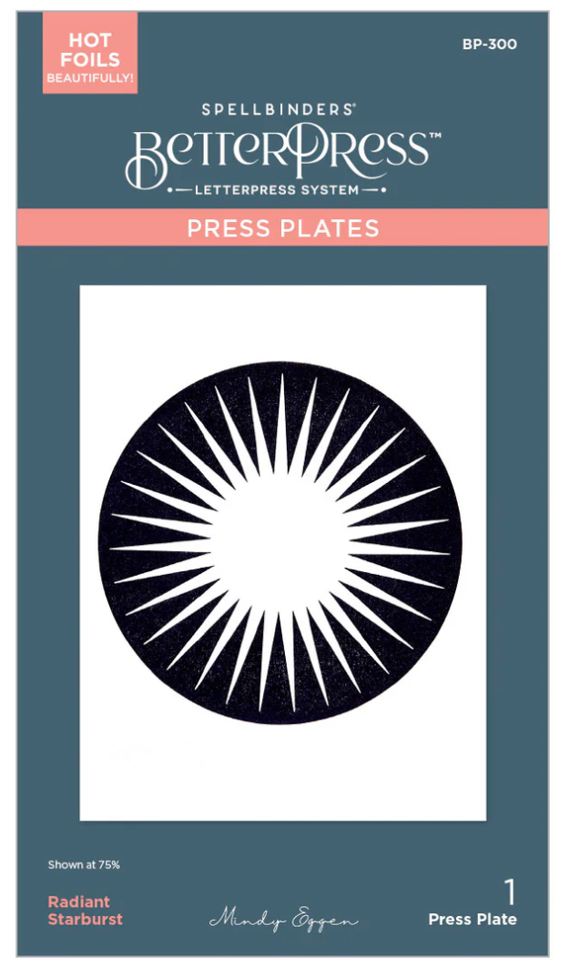Radiant Starburst BetterPress Plate