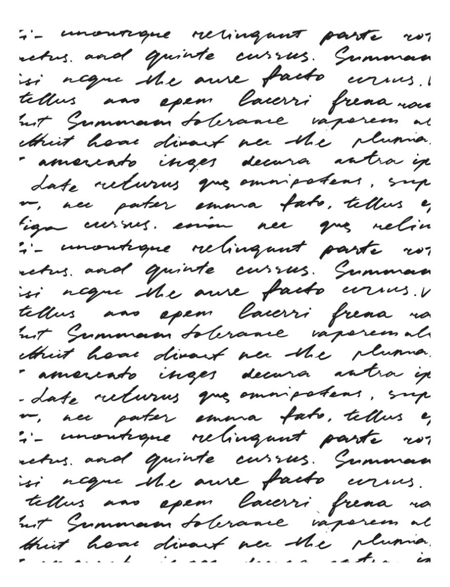 Script Text BetterPress Plate