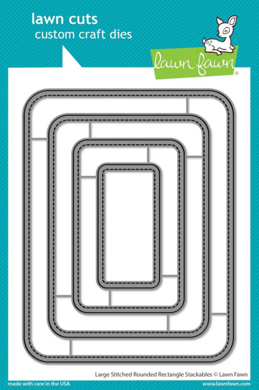 Large Stitched Rounded Rectangle Stackables