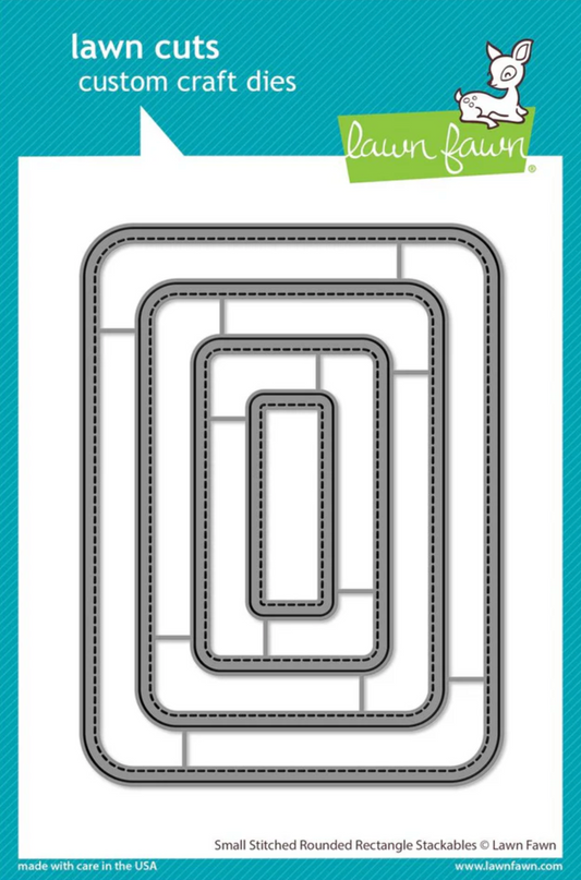 Small Stitched Rounded Rectangle Stackables