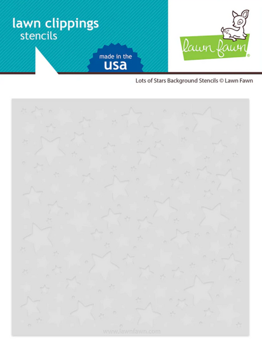 Lots of Stars Background Stencils