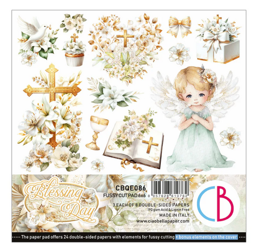 Blessing Day Fussy Cut Pad 6"x6" 24/Pkg
