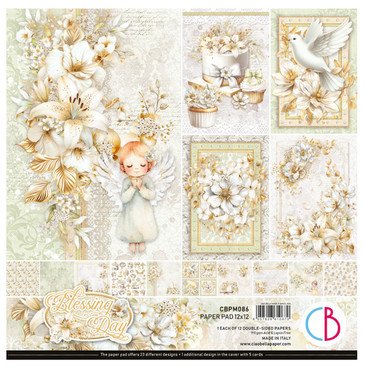 Blessing Day Paper Pad 12"x12" 12/Pkg