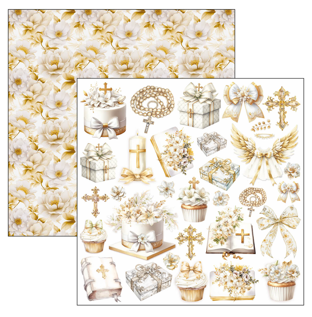 Blessing Day Paper Pad 12"x12" 12/Pkg