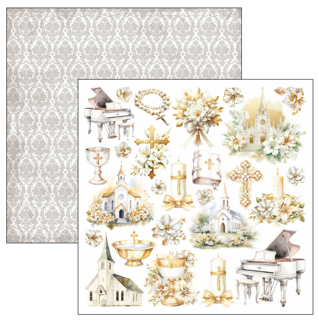 Blessing Day Paper Pad 12"x12" 12/Pkg