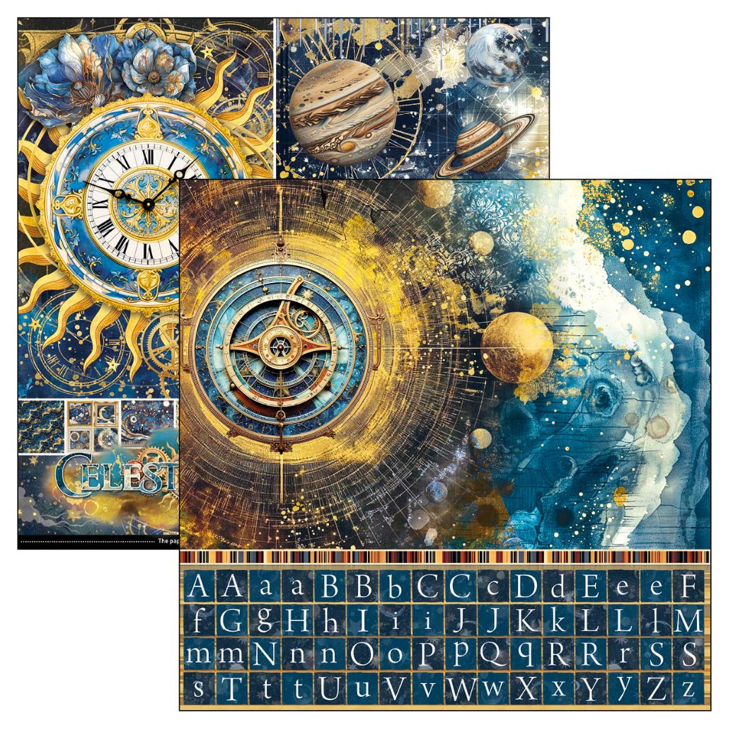 Celestial Patterns Pad 12"x12" 8/Pkg