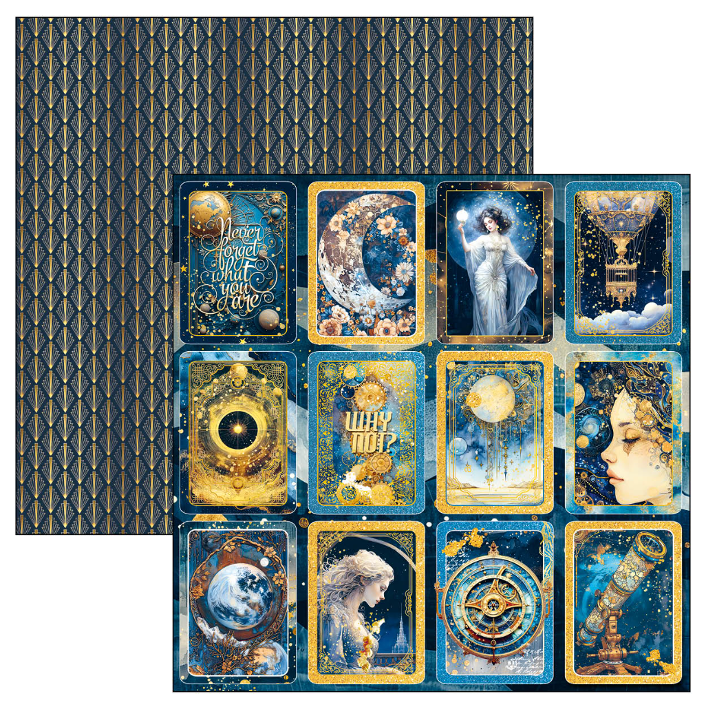 Celestial Patterns Pad 12"x12" 8/Pkg