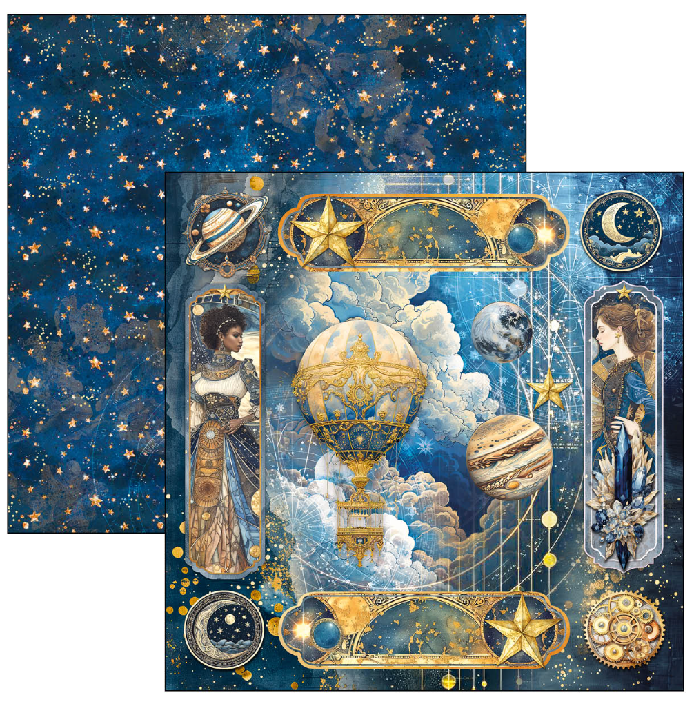 Celestial Patterns Pad 12"x12" 8/Pkg