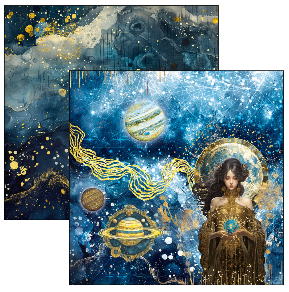 Celestial Paper Pad 12"x12" 12/Pkg
