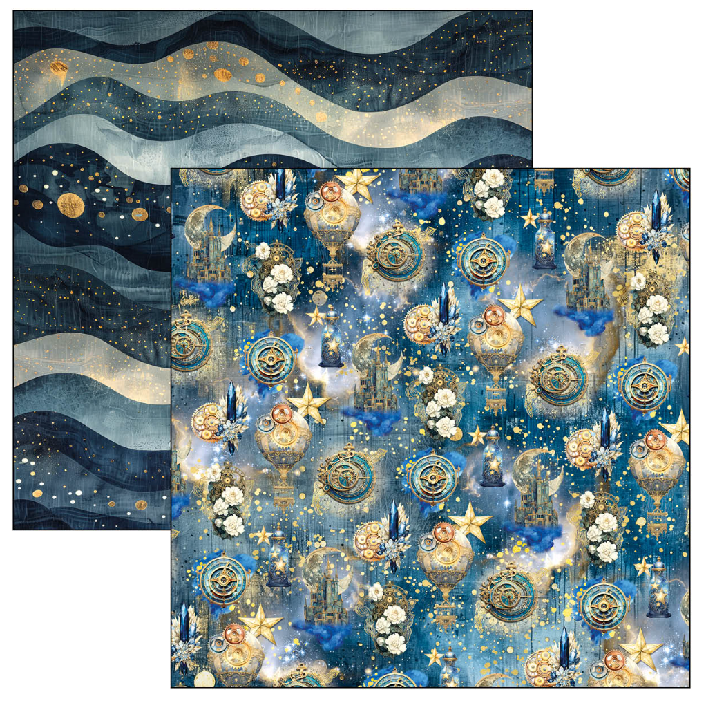 Celestial Paper Pad 12"x12" 12/Pkg