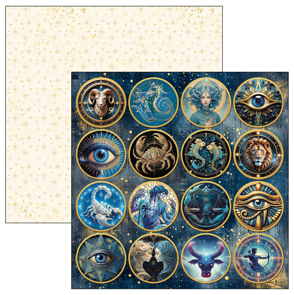 Celestial Paper Pad 12"x12" 12/Pkg