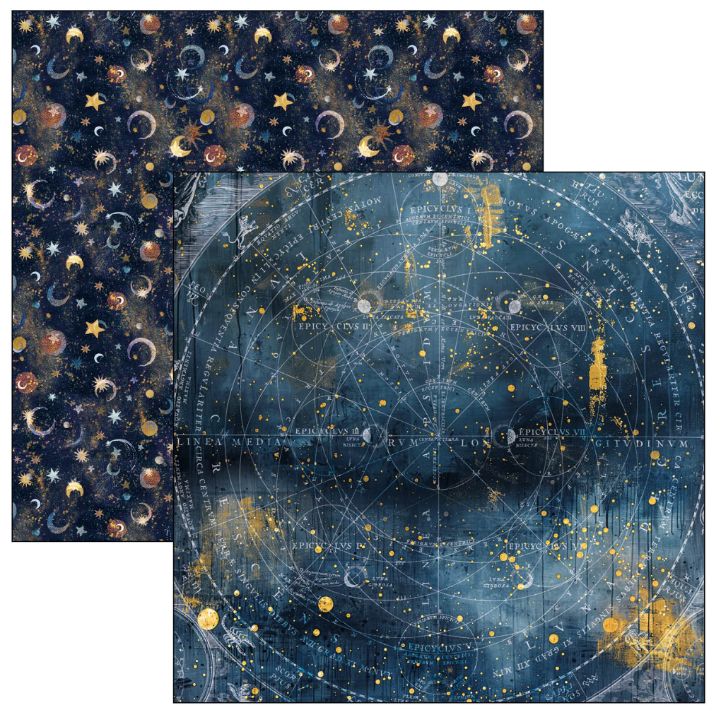 Celestial Paper Pad 12"x12" 12/Pkg