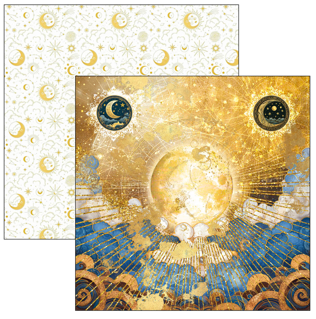 Celestial Paper Pad 12"x12" 12/Pkg