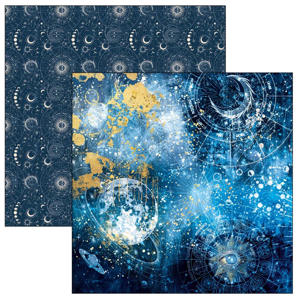 Celestial Paper Pad 12"x12" 12/Pkg