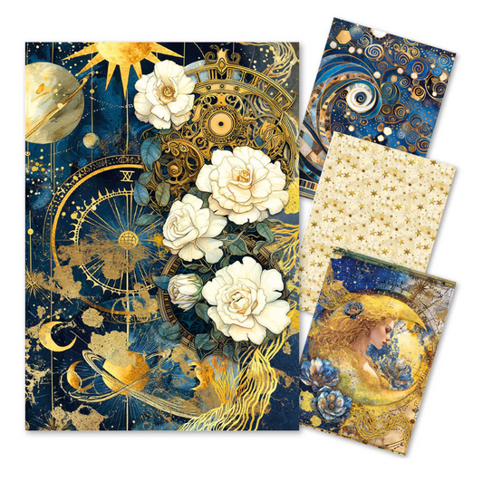 Rice Paper A4 MIXED 4/Pkg Celestial