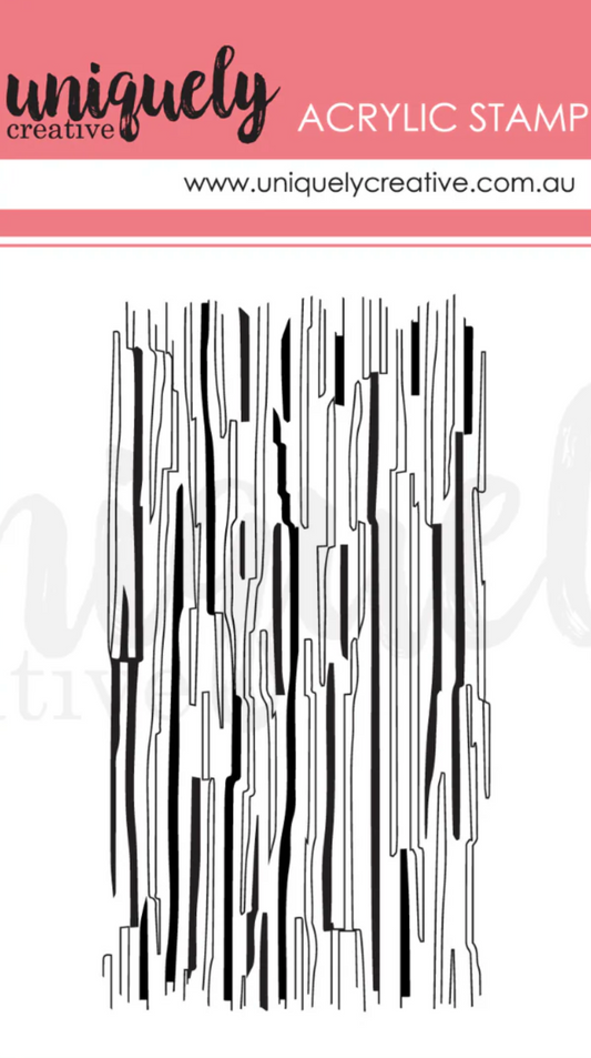 Sketchy Lines Mark Making Mini Stamp - Acrylic Stamp