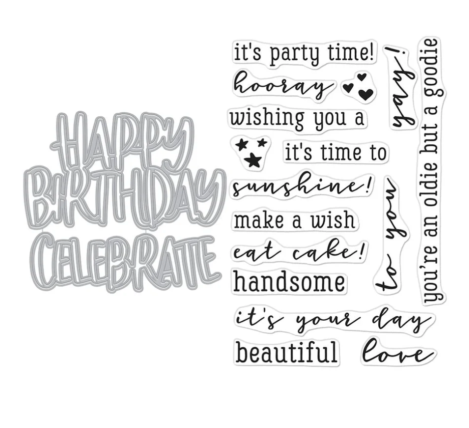 Hero Arts Birthday XL Stamp & Cut Set