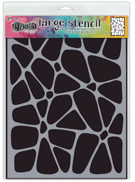 Crazy Paving Stencil - Large