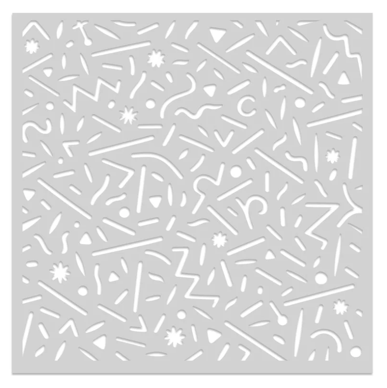 Hero Arts Dancing Lines Stencil
