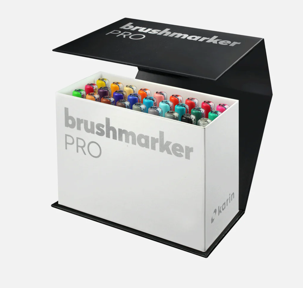 Karin Brushmarker PRO Mini Box 26 Color + 1 blender Set