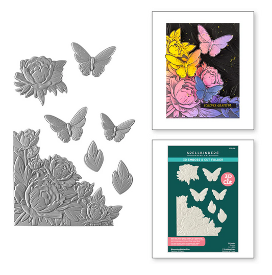 Blooming Butterflies 3D Emboss & Cut Folder